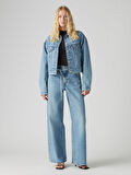 XL STRAIGHT KADIN MAVİ JEAN PANTOLON 001TK-0001