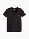 LSE PERFECT V YAKA KADIN SİYAH T-SHIRT A3170-0025