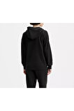 Levi's Kadın Fermuarlı Kapüşonlu Siyah Sweatshirt - 001U1-0000