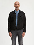 Levi's Erkek Trucker Jacket Siyah Normal Düz Denim Ceket A9431-0002