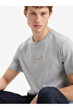 Graphic  Erkek Gri T-Shirt A2823-0262