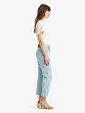 501 CROP LOCAL KADIN MAVİ JEAN PANTOLON A7739-0016