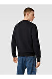 Levi's Erkek Siyah Bisiklet Yaka Basic Sweatshirt - A6335-0004