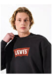 Levi's Erkek Bisiklet Yaka Premium Graphic Baskılı Siyah Sweatshirt - 003VK-0000