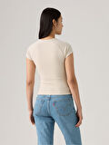 KADIN KREM RENGİ T-SHİRT 003R2-0003
