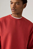 Levi's Erkek Pamuklu Kırmızı Relaxed Fit Bisiklet Yaka Logolu Sweatshirt - A9244