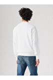 Levi's Erkek Premium Rahat Kesim Beyaz Bisiklet Yaka Sweatshirt - 003VK-0003