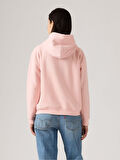 KAPÜŞON YAKA KADIN PEMBE SWEATSHİRT 001TZ-0006