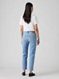 501 CROP KADIN MAVİ JEAN PANTOLON A7739-0034