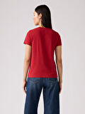 KADIN BİSİKLET YAKA KIRMIZI T-SHİRT A4917-0009