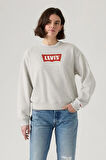 Levi's Kadın Iconic Heritage Gri Sweatshirt - 003VM-0001