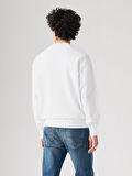 PREMIUM ERKEK BEYAZ BİSİKLET YAKA SWEATSHİRT 003VK-0003