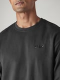 RELAXED ERKEK BİSİKLET YAKA SİYAH SWEATSHİRT A8398-0098