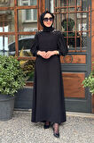 alMARWAH Elbise 90445 Siyah