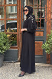 alMARWAH Elbise 90445 Siyah
