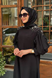 alMARWAH Elbise 90445 Siyah