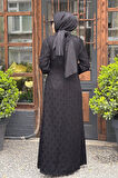 alMARWAH Elbise 90497 Siyah