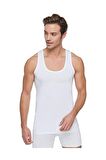 BLUESMODA %100 PAMUK BEYAZ ERKEK ATLET 3'LÜ PAKET