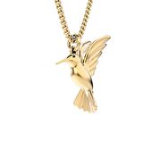 Chocli 18 Ayar Altın Kaplama  Humming Bird Kolye