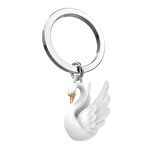 Metalmorphose Kuğu Anahtarlık Beyaz