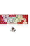 AK680 Kablolu Red Switch Mekanik Klavye-Rainbow Aydınlatma Hot-Swap