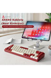 AK680 Kablolu Red Switch Mekanik Klavye-Rainbow Aydınlatma Hot-Swap