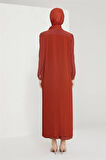 Armine Abiye Elbise 21KD3308 Kiremit