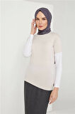 Armine Kısa Kol Badi 21Kd9037 Bej