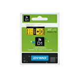 Dymo D1 Şerit Standart 9 MMx7 MT Sarı Üzerine Siyah 40918 S0720730