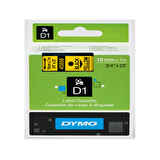 Dymo D1 Şerit Standart 19 MMx7 MT Sarı Üzerine Siyah 45808