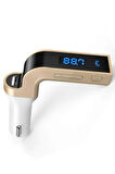 Araç Çakmaklık Şarj Aleti Oto Mp3 Müzik Çalar Fm Transmitter Cihazı Carg7 Müzik Kit Siyah