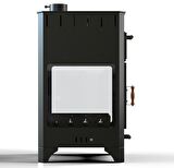 Hotbbaq Hot Range Üç Camlı Fırınlı Kuzine Şömine Soba