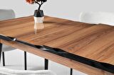 Yakamoz MDF HighGloss Mutfak Masası 80x130