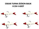 Oskar Turna Silikon Balık Color 3 8cm 4lü Paket