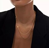İTALYAN EZME BURGU BURMA ZİNCİR KOLYE GOLD ÇELİK ÜZERİ ALTIN KAPLAMA GARANTİLİ  GARANTİ BELGELİ