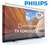 Philips 55PUS7800 TV EKRAN KORUYUCU - Philips 55" inç 139cm QLED Kırılmaz Paneli