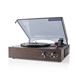 Wood Retro Turntable Hoparlör