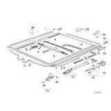 BMW E36 E39 SUNROOF KIZAK BAKALİTİ 54128119095 VE 54128202277