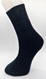 CİHO SOCKS Premium Termal 6 Çift Kadın Siyah - Lacivert - Antrasit Sıkmayan Lastikli Kışlık Çorap