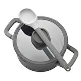 BergHOFF LEO STONE Yapışmaz Kapaklı Alüminyum Döküm 2 Saplı Sote Tavası 28 cm