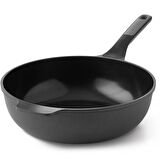BergHOFF LEO STONE Yapışmaz Alüminyum Döküm Wok Tava 30 cm