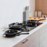 BergHOFF LEO STONE Yapışmaz Alüminyum Döküm 4lü Kızartma Tavası Seti