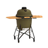 Berghoff Ron Mat Haki Yeşil Büyük Seramik Barbekü ve Fırın 58 cm