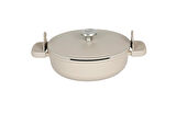 BergHOFF Leo Phantom Kapaklı Yapışmaz Sote Tavası Latte 28 cm 8501451