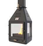 Hotbbaq Hot Triangle v3 Seramik Camlı Asma Şömine