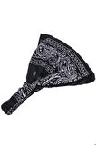 Pembe Beyaz Mavi Etnik Desenli Bandana, Saç Bandı Saç Bandı