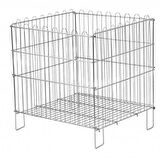2 Adet Katlanır Havuz Sepet - Krom ve Galvaniz Kaplı Havuz Sepet 60x80 cm