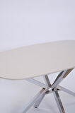 Çapraz Kum Beji High Gloss Yemek Masası 90*160 cm