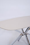 Çapraz Kum Beji High Gloss Yemek Masası 90*160 cm