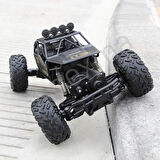 2.4GHz Uzaktan Kumandalı 1:16 Ölçek Kameralı Metal Gövde Şarjlı Off-Road Rc Oyuncak Rock Crawler